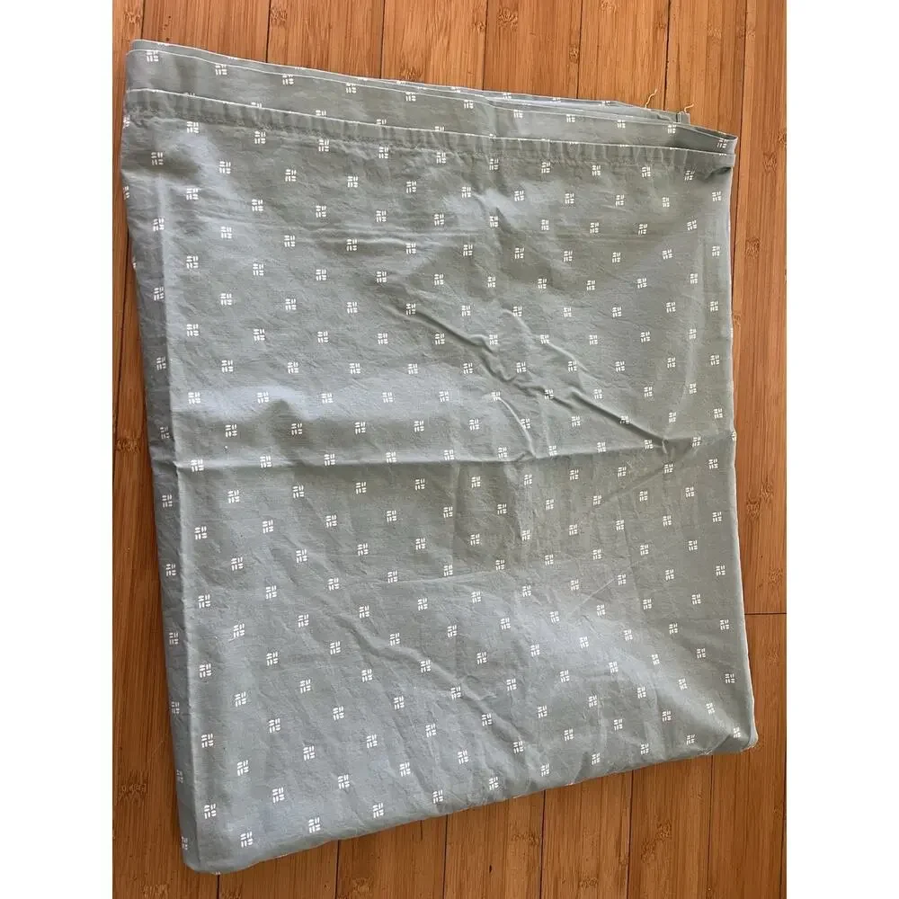 Queen SIZE Flat Sheet Performance 100% Organic Cotton Threshold Sage Green